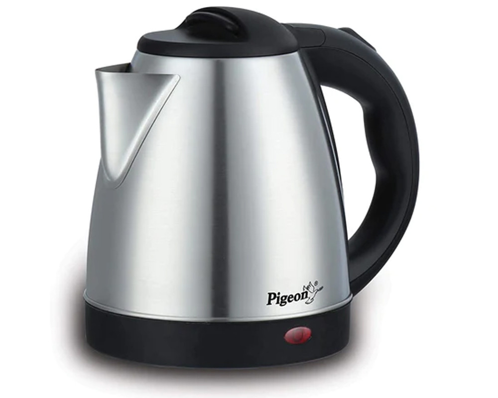 Pigeon 1.5 Litres 1500 Watts Electric Kettle (Silver)