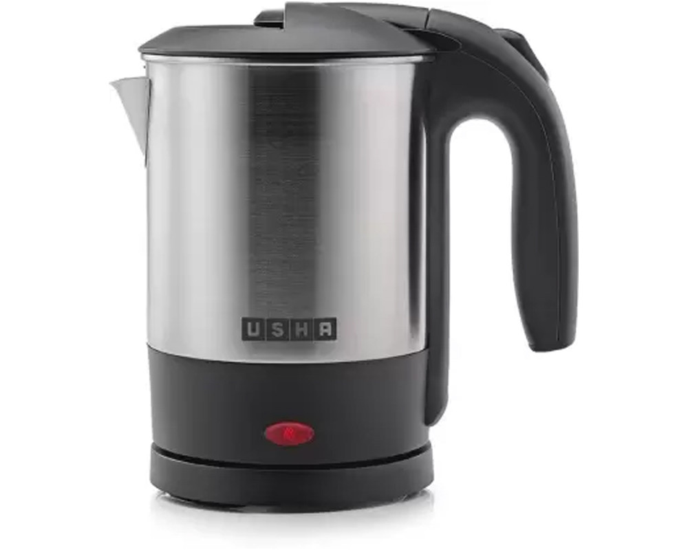USHA 3710 Electric Kettle  .1 L, BLACK/STELL.